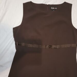 Brown Sleeveless Dress